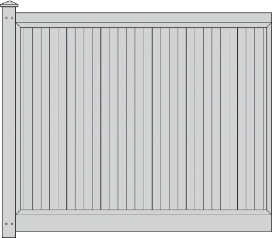 Mystique Panel Fence - Fence (1000x1000), Png Download