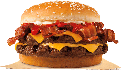 Bbq Burger Png - Burger King Bacon King (500x540), Png Download