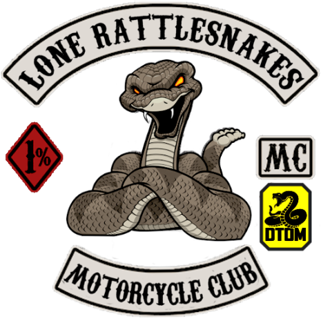 The Lone Rattlesnakes Mc Is A Gtav Crew For The Ps4 - Diamondback Snake Cartoon (465x465), Png Download