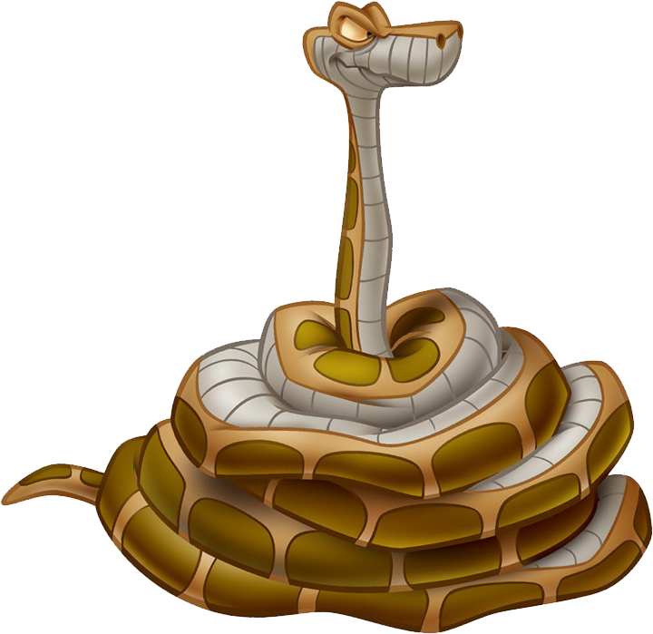 Predator Clipart Snake Mouse - Kaa Jungle Book Cartoon (720x699), Png Download