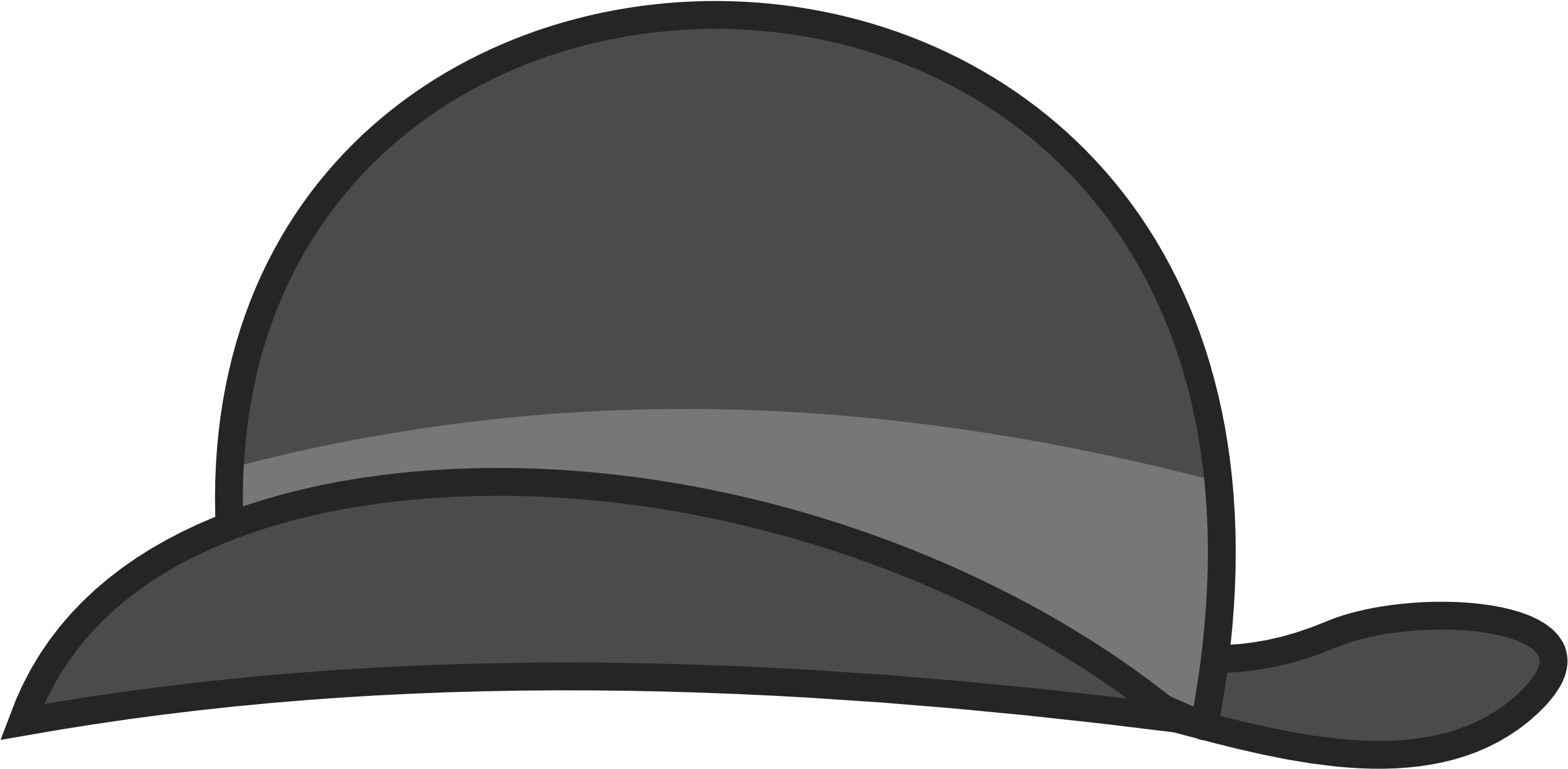 Which - Cartoon Bowler Hat Transparent (3000x3000), Png Download