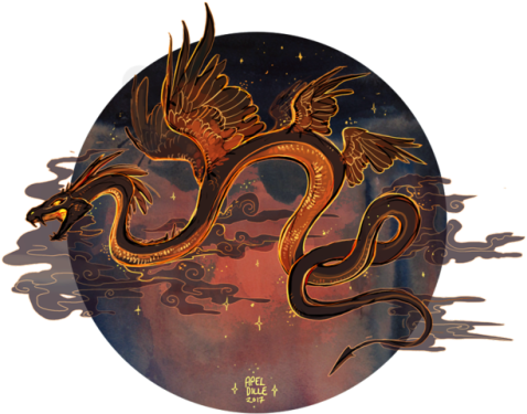 I Caught A Cold, So I Drew A Snake To Distract Myself - Common Cold (500x408), Png Download