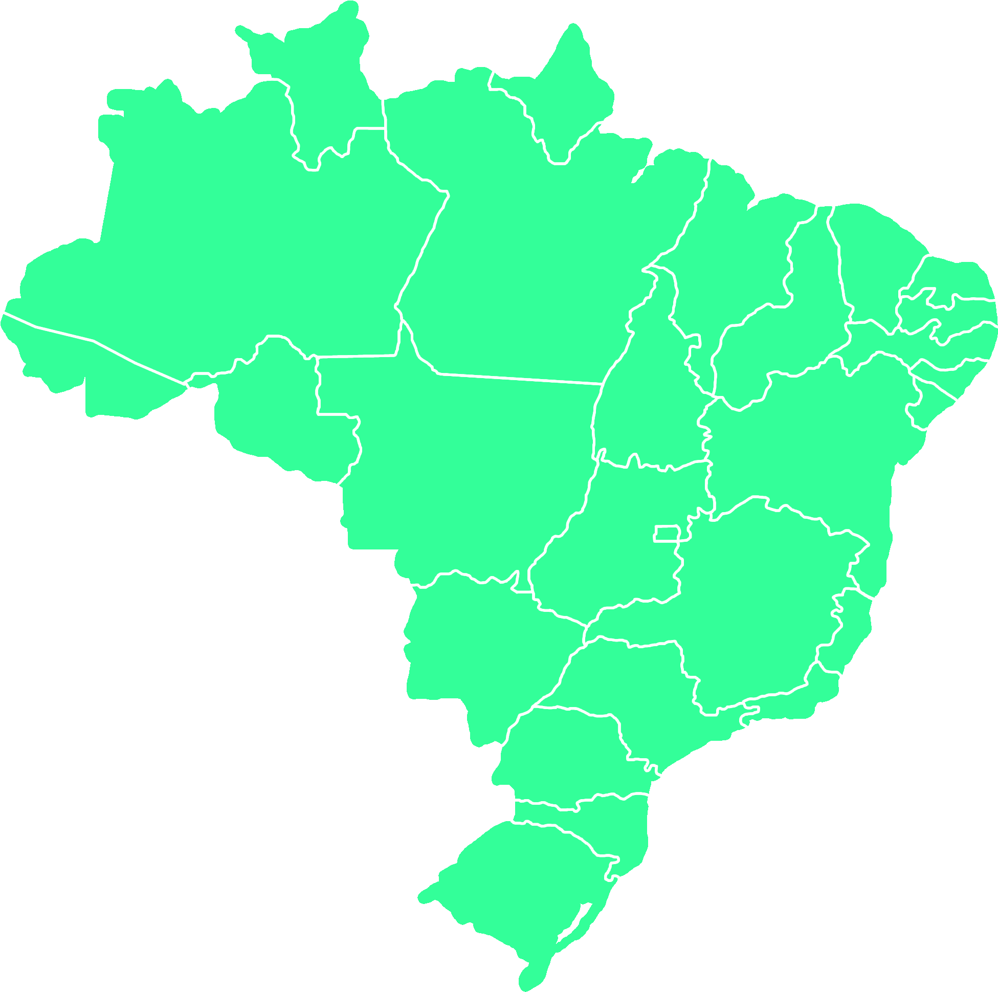 Brazil Map - Brazil (2000x2000), Png Download