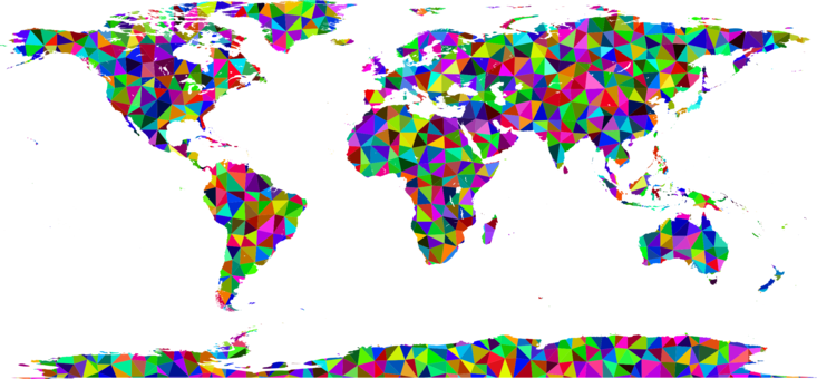 United States World Map Blank Map - Pacific White Sided Dolphin Range (733x340), Png Download