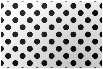 White Background With Black Polka Dots Poster • Pixers® - Polka Dot (400x400), Png Download