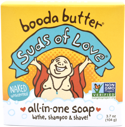 All In One Soap - Booda Organics Pure Daily Moisturizer Tin 2.3 Oz. (595x600), Png Download