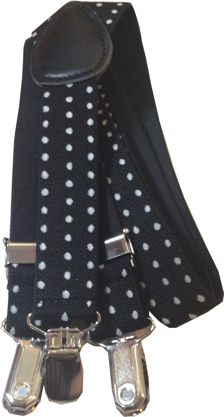 Black & White Polka Dot Suspender - Polka Dot (1500x1500), Png Download