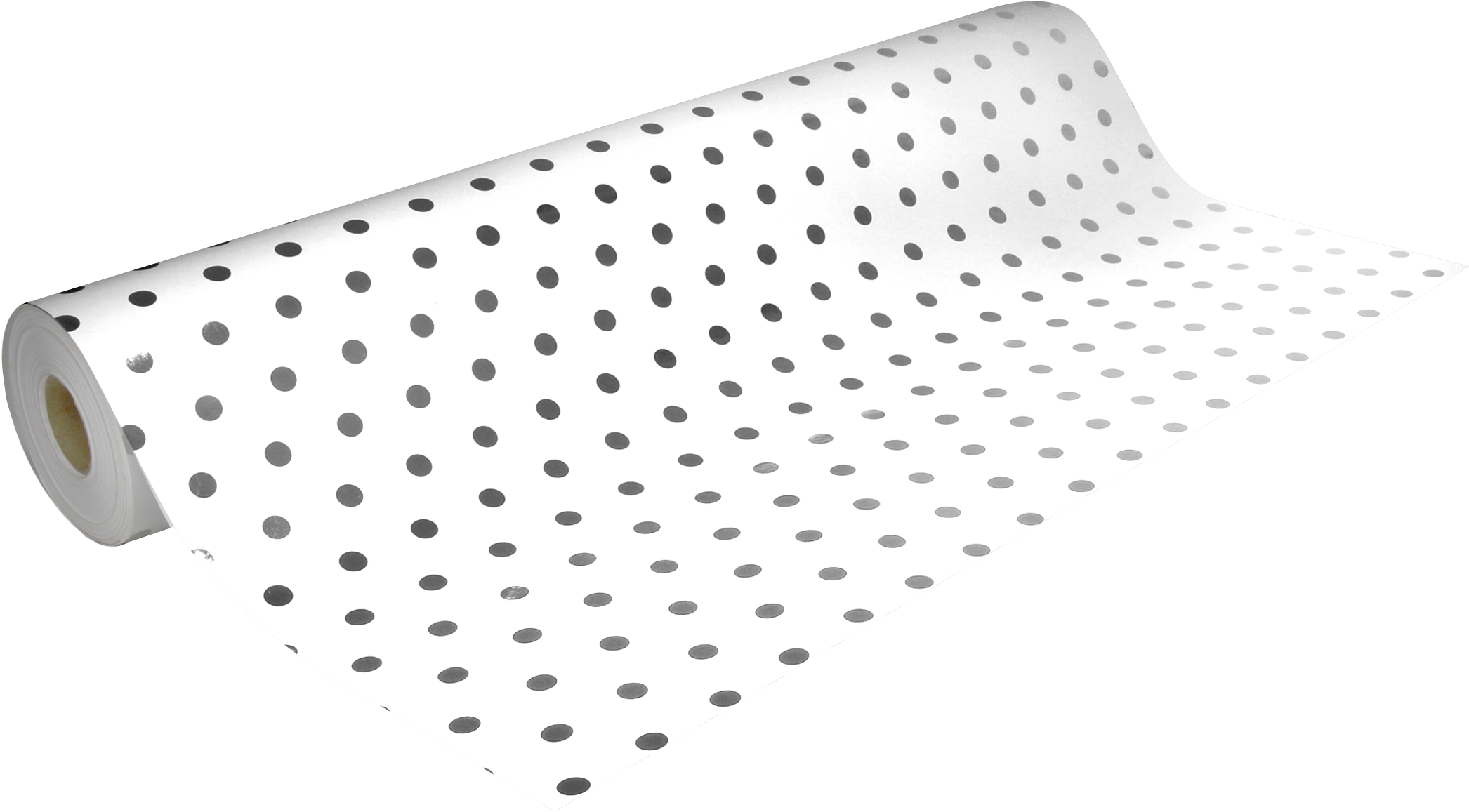 White & Silver Polka Dot - Polka Dot (2400x2400), Png Download
