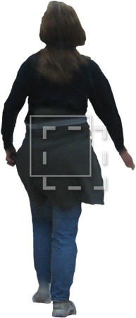 Woman Walking Away Png - Girl Walking Away Png (450x450), Png Download
