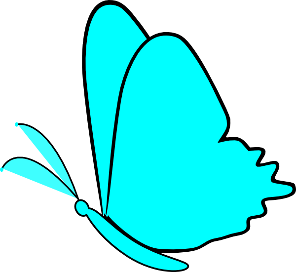 Butterfly Clipart Simple - Butterfly Clip Art Simple (600x551), Png Download