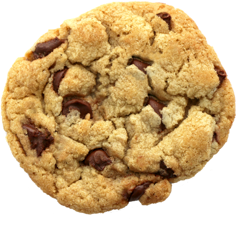 10 Mg Thc/cbd Chocolate Chip Cookie - Single Chocolate Chip Cookie (1000x1000), Png Download