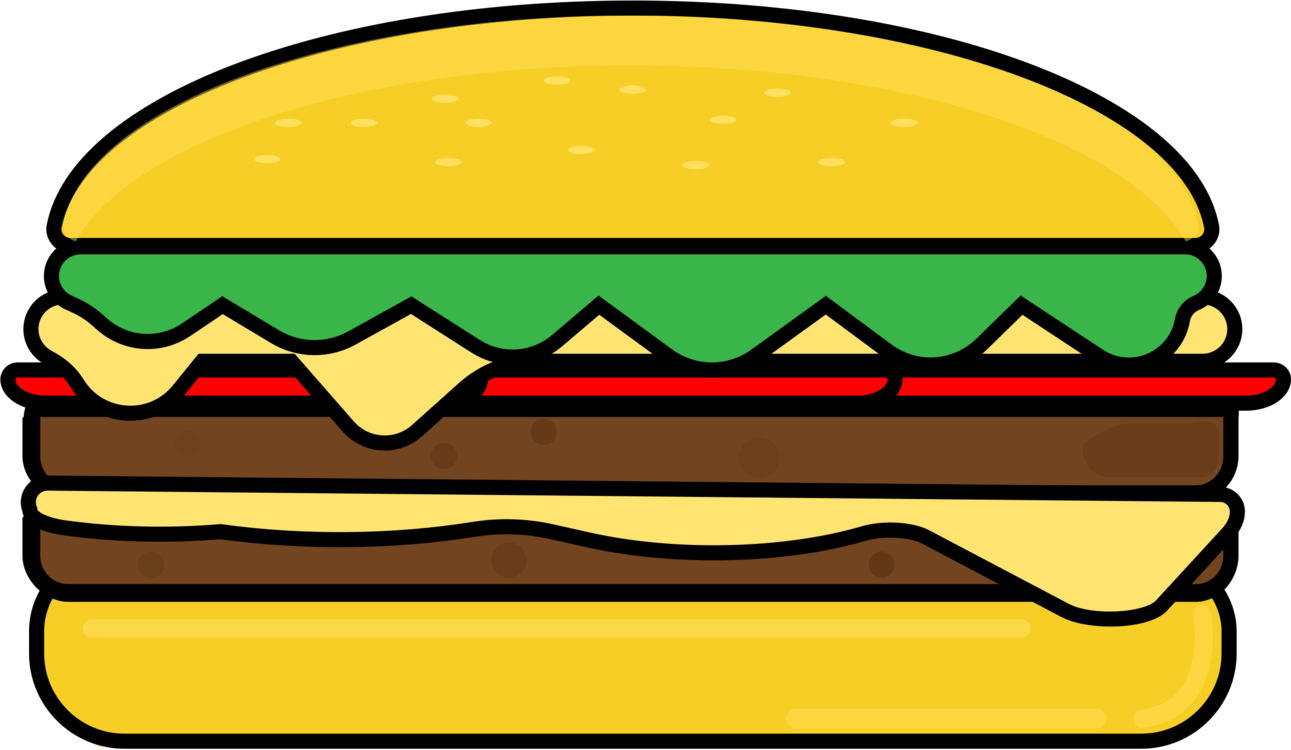 Hamburger Kfc Mcdonald's Fast Food French Fries - Hamburger Flipchart (1291x750), Png Download