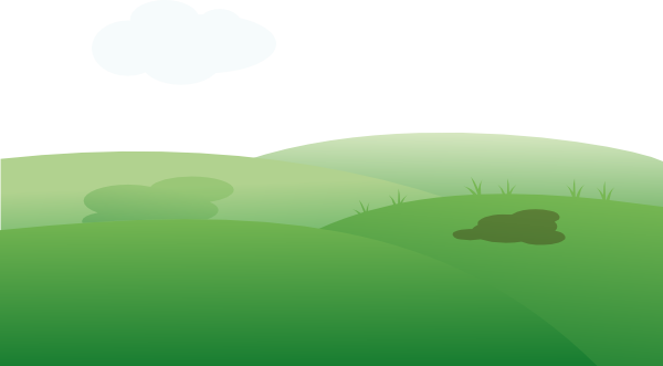 Hill Clipart Ground - Green Ground Vector Png (600x331), Png Download