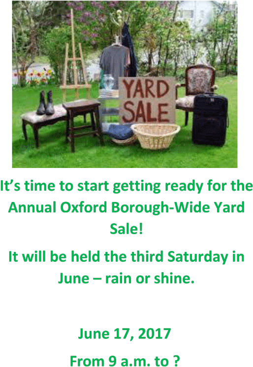 Oxford Borough Wide Yard Sale - Yard Sale (600x807), Png Download