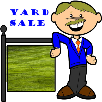 Sicc Yard Sale - Cartoon (400x400), Png Download