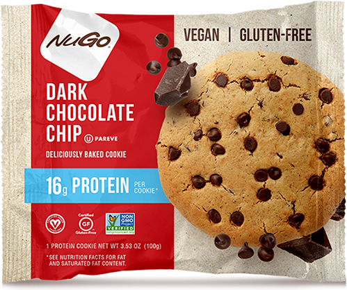 Nugo Chocolate Chip Cookie (1000x419), Png Download