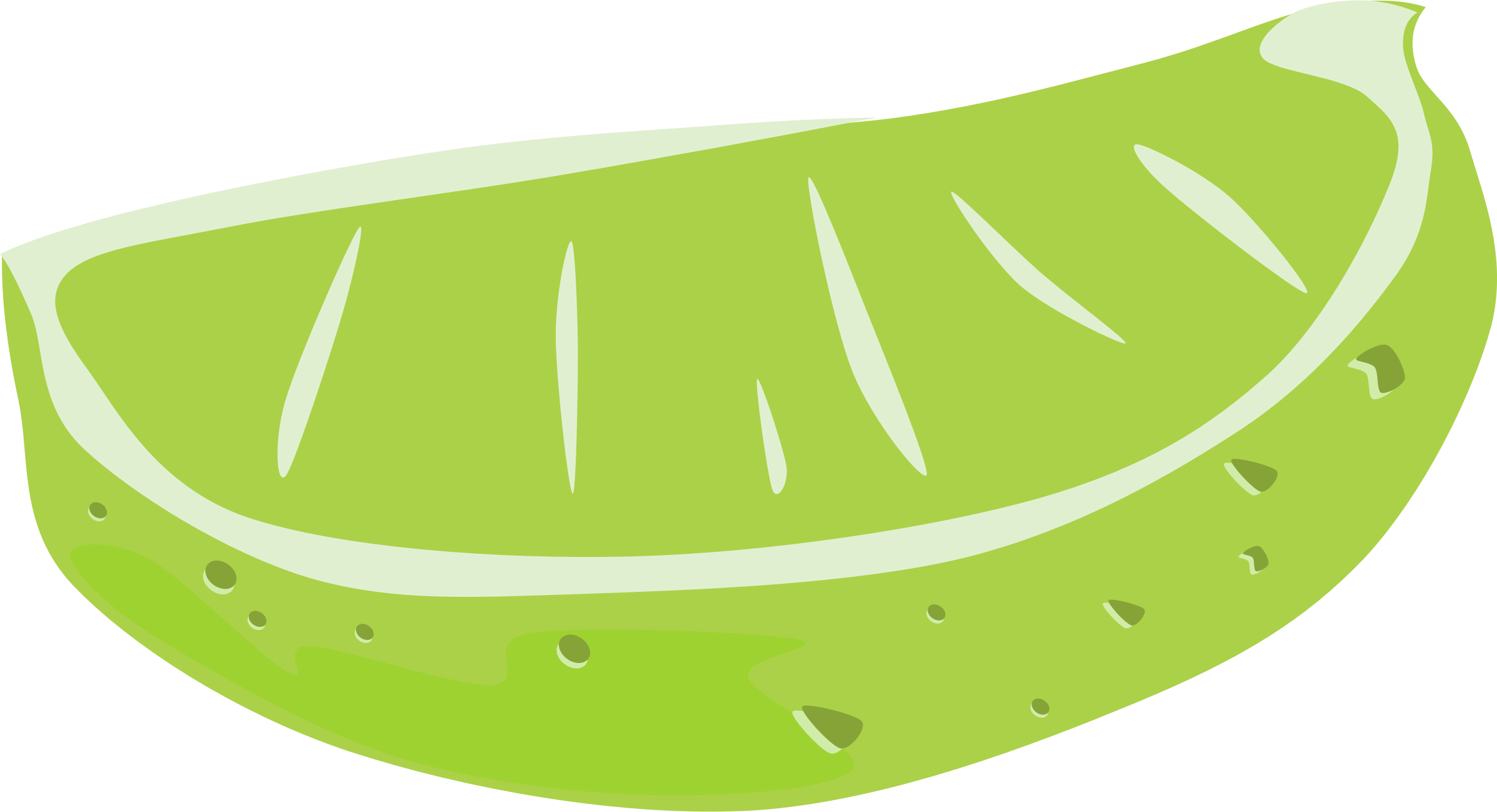 Lime Wedge Clipart (600x325), Png Download