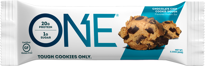Chocolate Chip Cookie Dough - One Protein Bar Chocolate Chip Cookie Dough (1037x360), Png Download