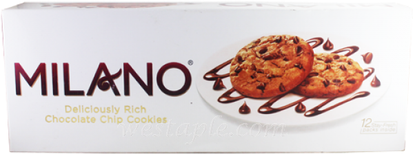 Milano Chocolate Chip Cookies Image - Parle Milano Chocolate Chip Cookies (600x600), Png Download