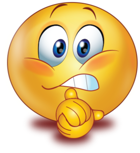 Frightened Scared Face - Emoticon (384x384), Png Download