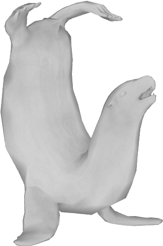 Sea Lion Statue - California Sea Lion (400x500), Png Download