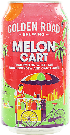 Golden Road Melon Cart - Golden Road Melon Cart Wheat Ale Can 12 Fl Oz (480x480), Png Download