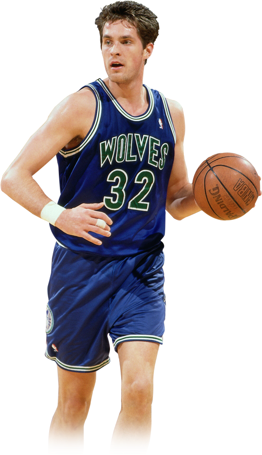 Christian Laettner - Minnesota Timberwolves Jersey 1989 (705x906), Png Download