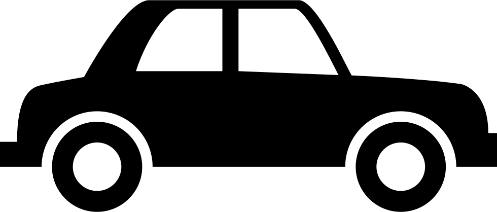 Vintage Car Of Side View Png Icon - Silhouette Car Png Clipart (980x418), Png Download