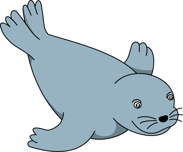 Sea Lion Clip Art - Seal Clipart Png (633x524), Png Download