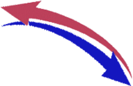 Two-way Arrow Cliparts - Two Way Arrow Png (600x357), Png Download