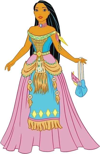 Pocahontas Tiana Fa Mulan Disney Princess Drawing - Disney Princess Pocahontas Website (498x651), Png Download