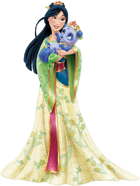 Marcadores - Png,princesa Mulan - Princess Palace Pets Mulan (501x650), Png Download