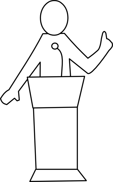 Speaker - Vector Pembicara (372x597), Png Download