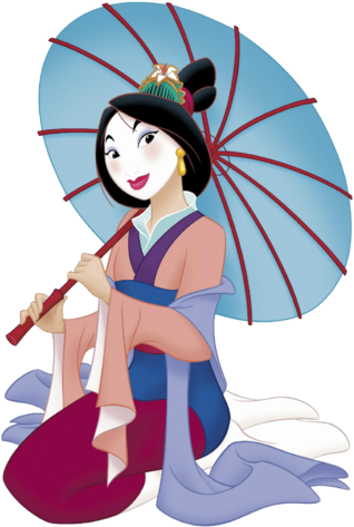 Clip Art Royalty Free Library Disney Princess By Lab - Disney Mulan Transparent (328x480), Png Download