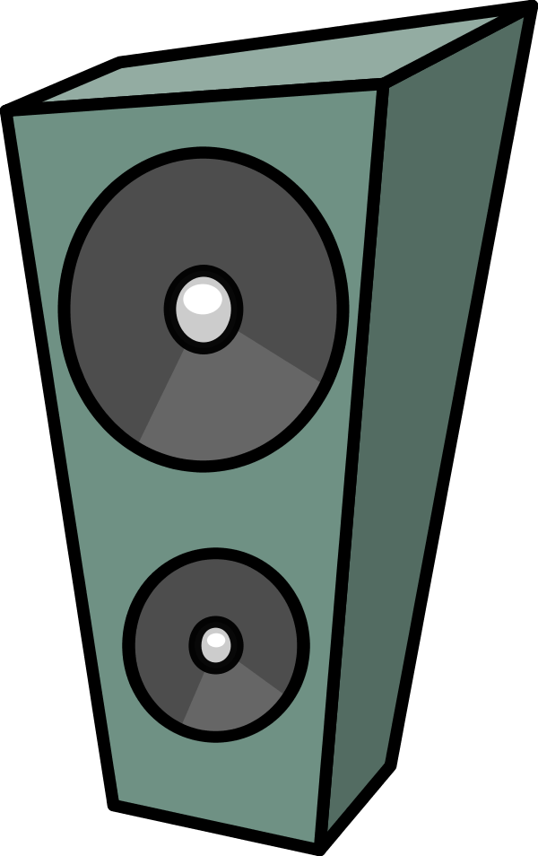 Female - Cartoon Speaker (600x954), Png Download