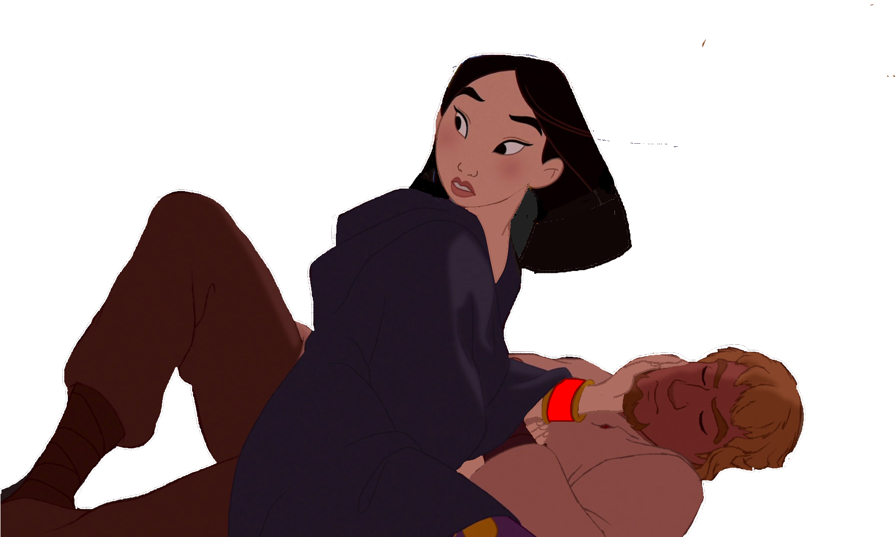Disney Crossover Images Phoebus/mulan Hd Wallpaper - Mulan And Phoebus (1920x1080), Png Download