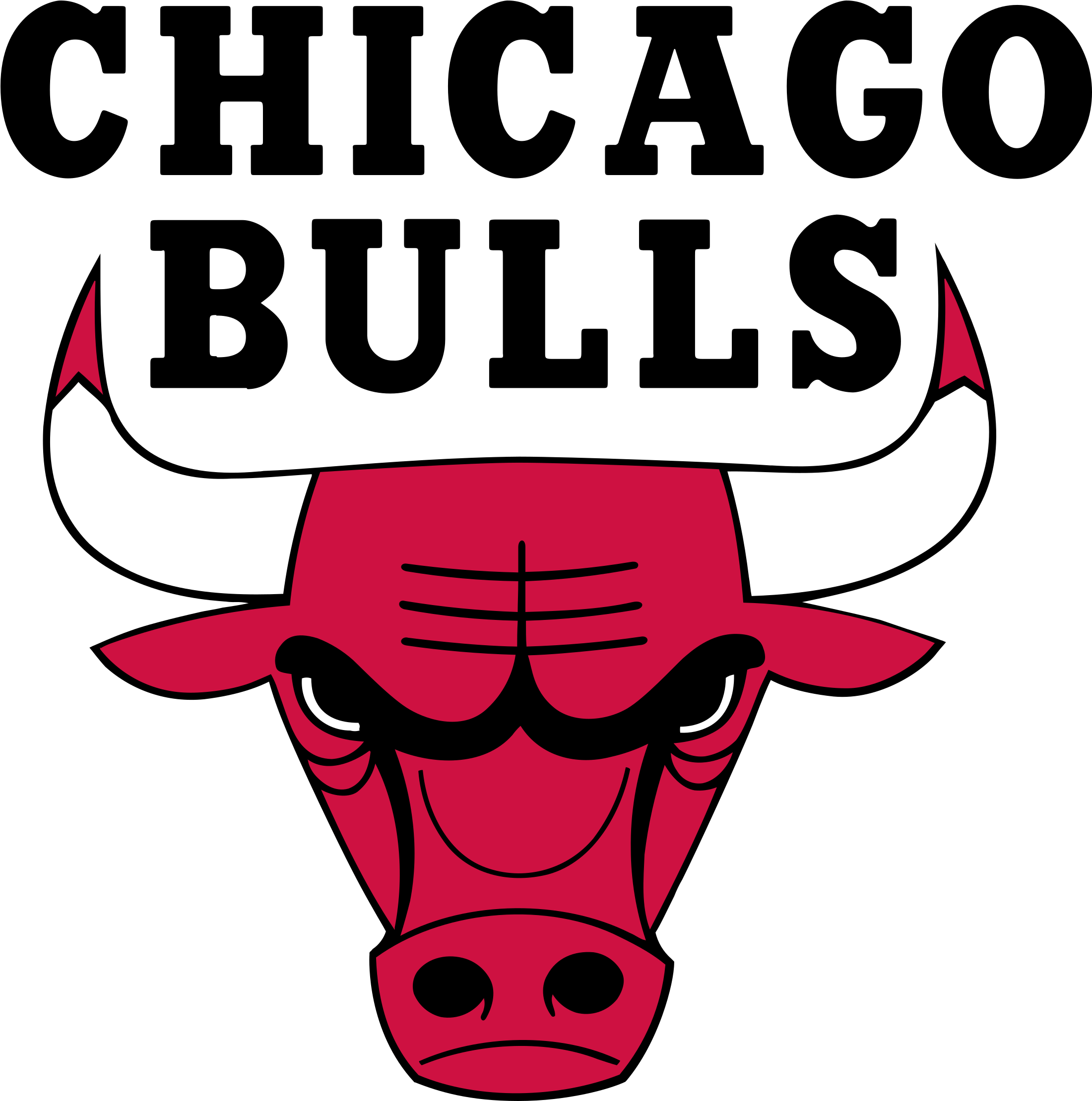 Red Bull Clipart Transparent - Chicago Bulls (2400x2400), Png Download