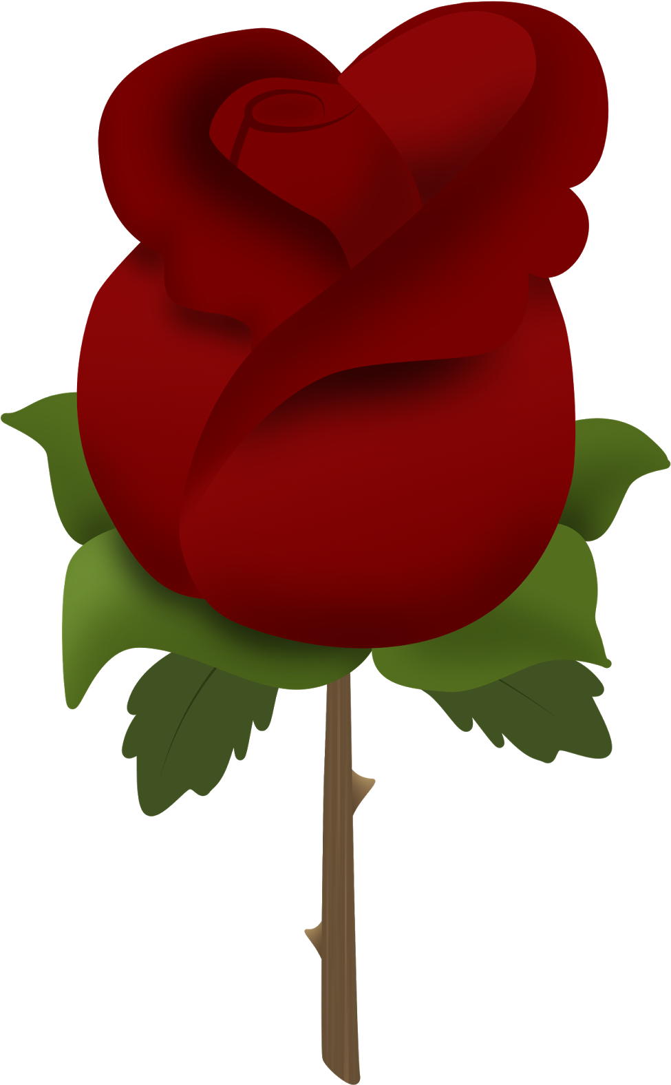 Soft Bush Clip Art At Clker - Imagem De Rosa Vermelha Em Png (720x720), Png Download