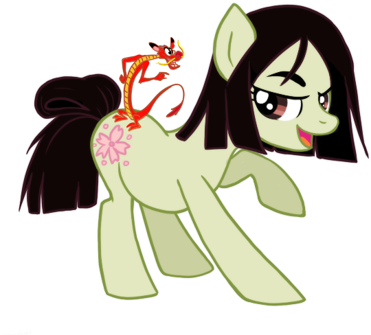 Yukihyo, Disney, Disney Princess, Earth Pony, Fa Mulan, - My Little Pony Mulan (576x532), Png Download