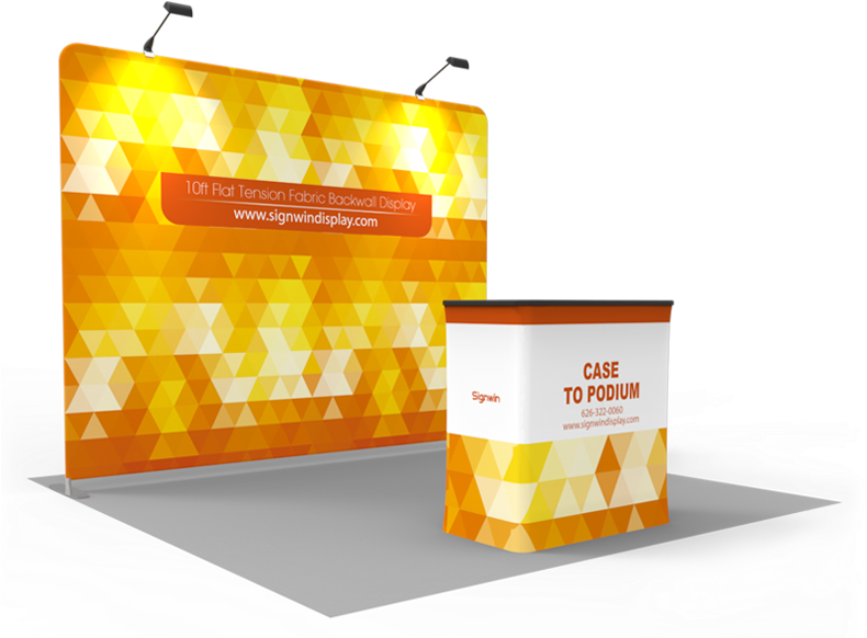 10ft Flat & Attractive Tension Fabric Backwall Display - Textile (800x600), Png Download