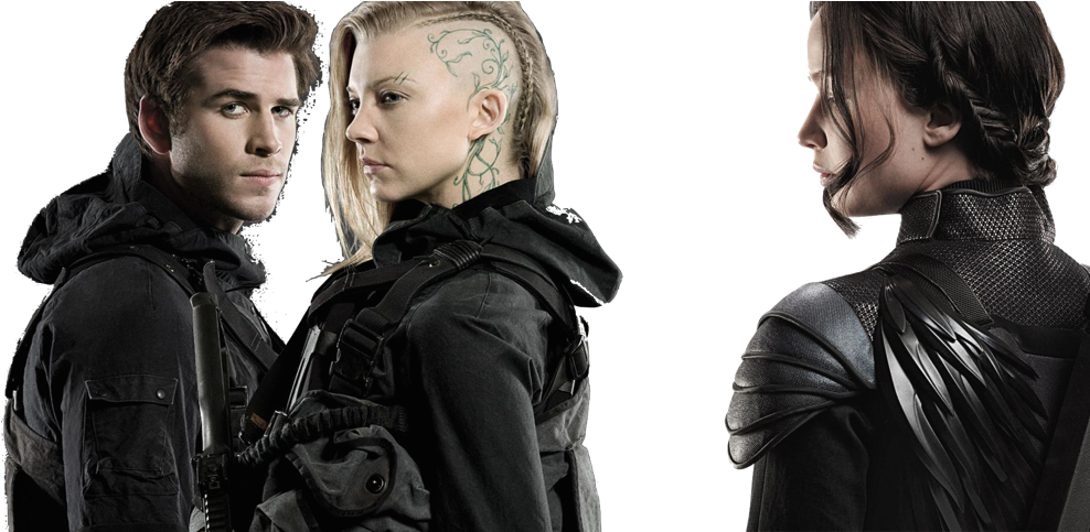 Hunger Games Mockingjay Jennifer Lawrence Liam Hemsworth - Hunger Games Complete Collection - 4k Ultra Hd (1000x482), Png Download