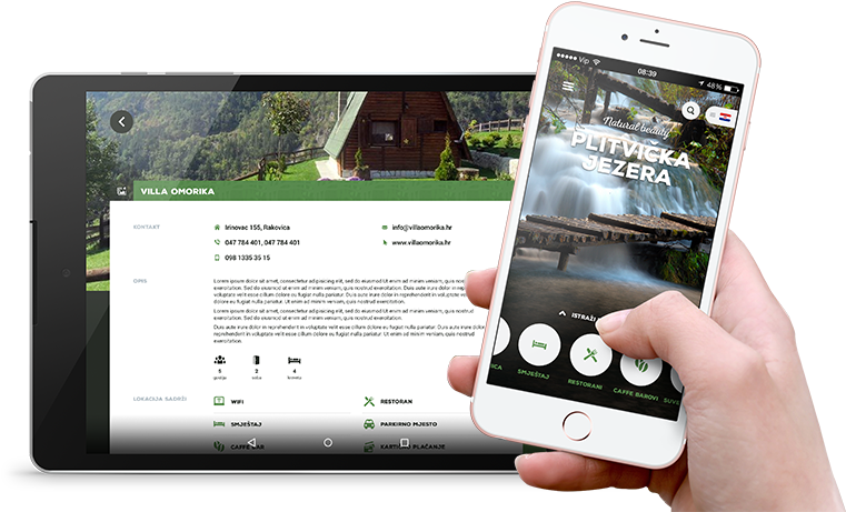 Hey, Tourist You Must Download Plitvice Lakes Mobile - Iphone (770x480), Png Download