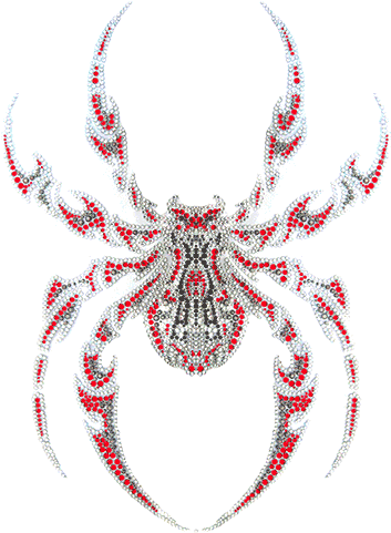 S4108la-red<br>large Designer Red Spider - Designer (500x484), Png Download