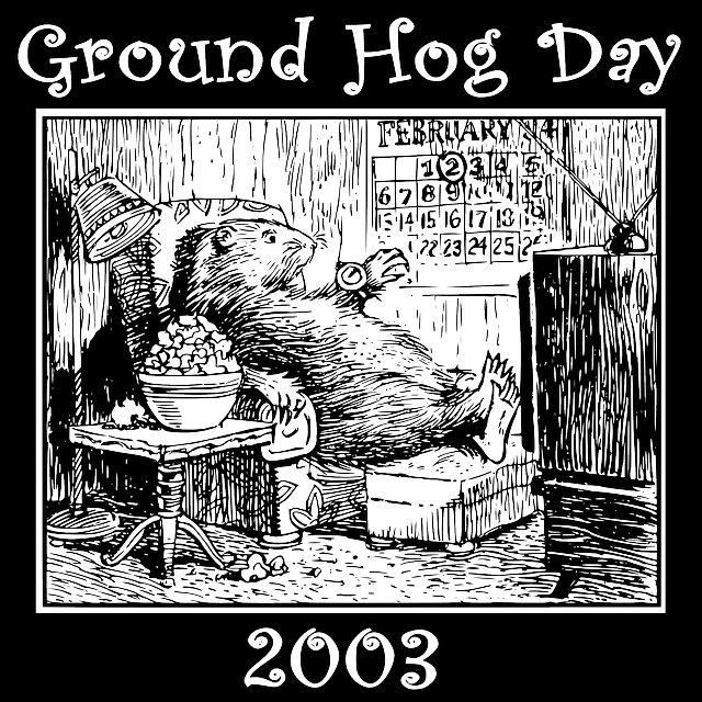 Cartoon, Day, Ground, Hog, Feb, February, Groundhog - Groundhog Day 2018 Funny (640x640), Png Download