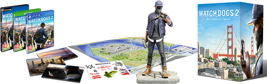 5 Large Watch Dogs 2 Official Release Announcement - Wrench And Wrench Jr (940x355), Png Download