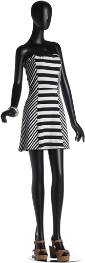 Display Planner Siegel Mannequins - Dress In Mannequin Png (400x600), Png Download