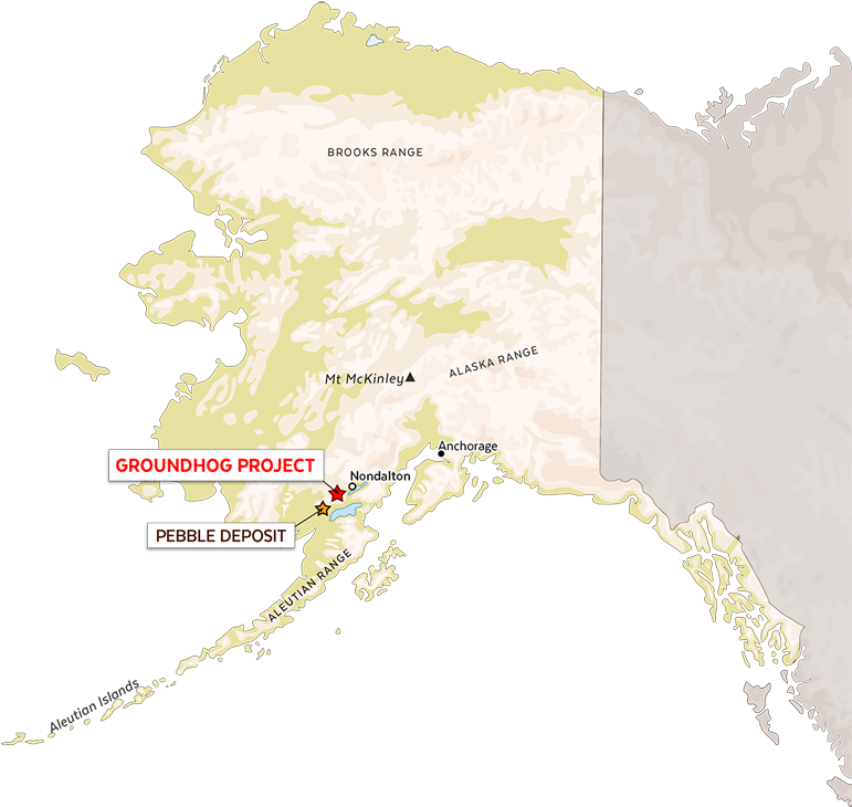 Groundhog Project Location Map - Map Of The Gates Of The Arctic (800x903), Png Download