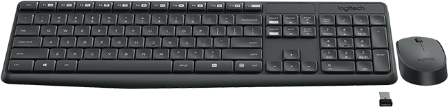 Mk235 Wireless Keyboard And Mouse - Logitech Mk235 Wireless Keyboard And Mouse Set - Wireless (652x560), Png Download