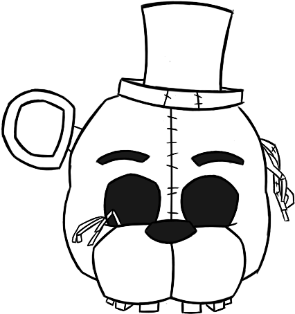 Download Golden Freddy Drawing At Getdrawings - Golden Freddy Head ...