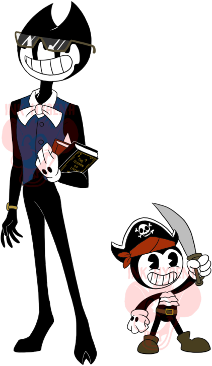 The Costumes In Nightmare Run Are Adorable - Bendy In Nightmare Run Costumes (458x750), Png Download